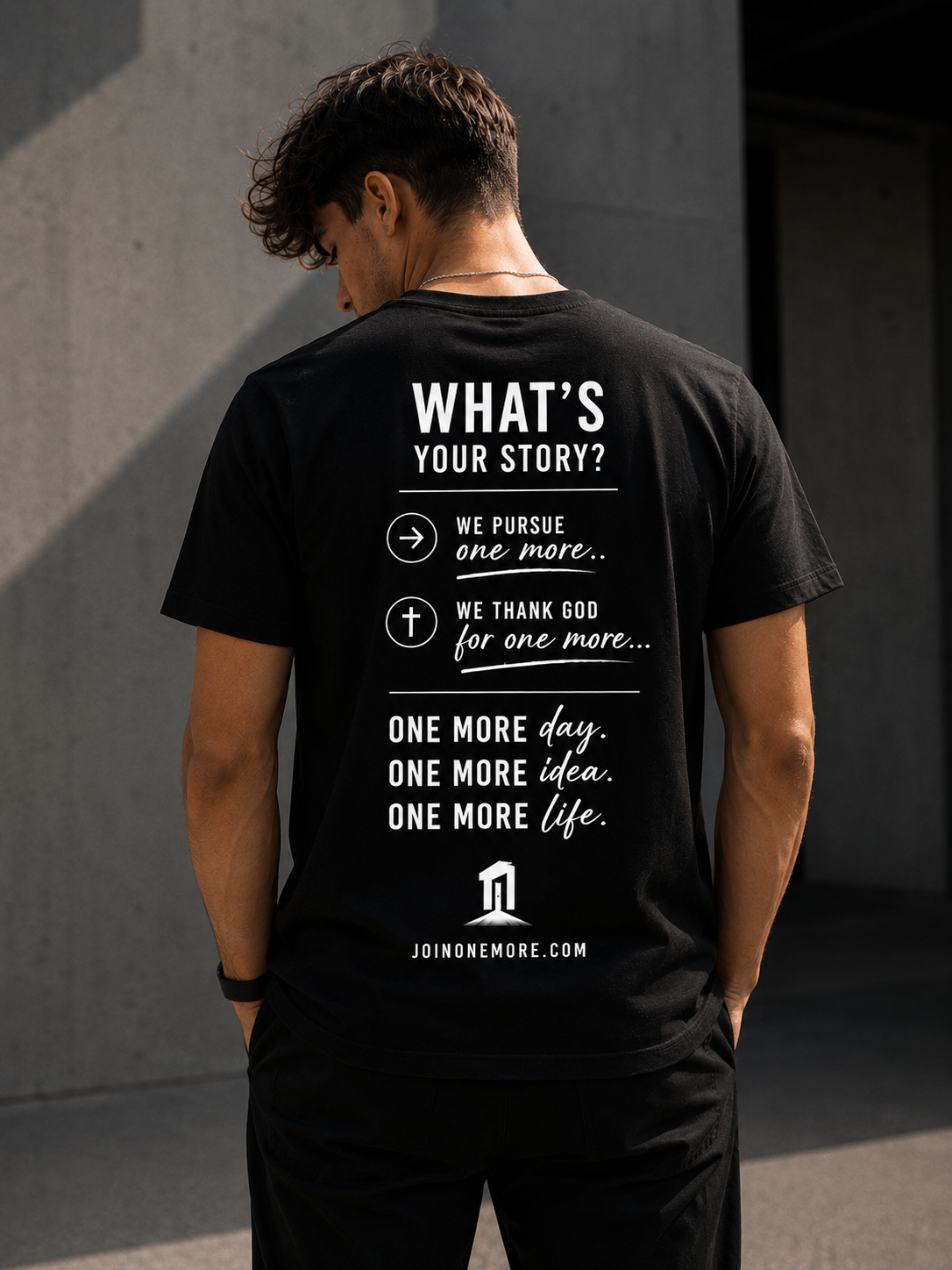 The One More T-Shirt — Black — view 2