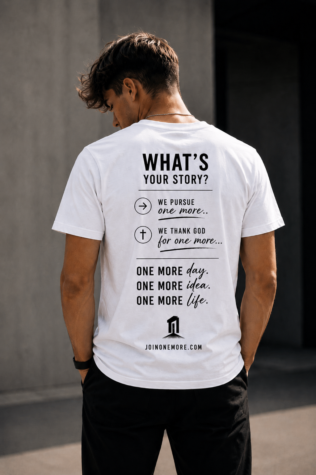 The One More T-Shirt — White — view 2