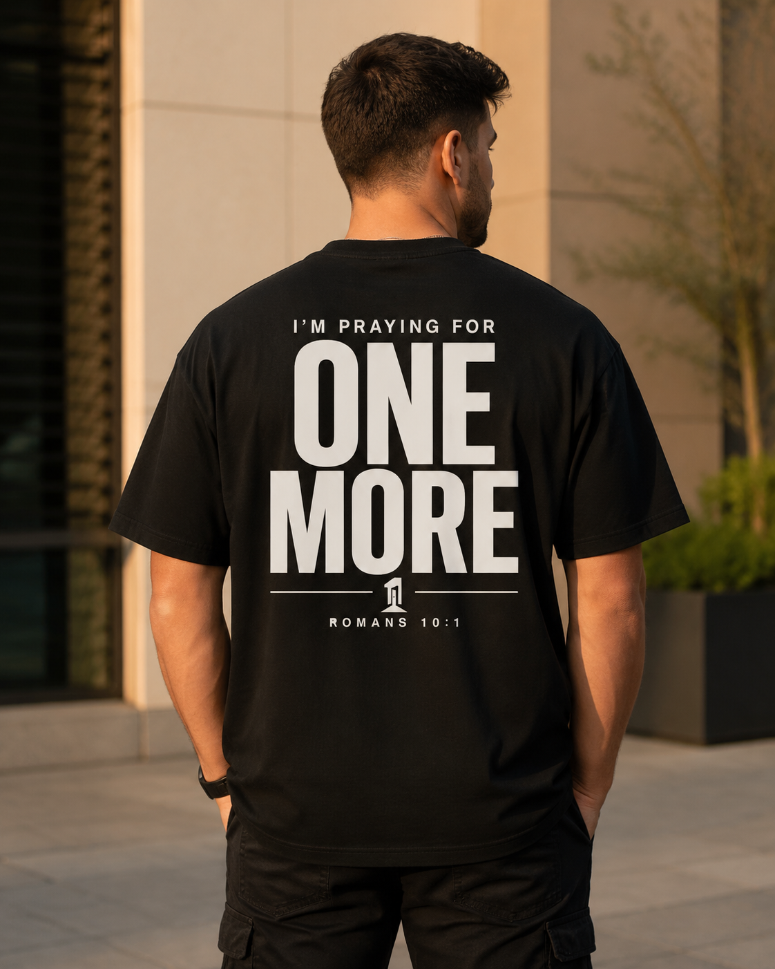 Praying For One More - Unisex Heavyweight T-Shirt - Black