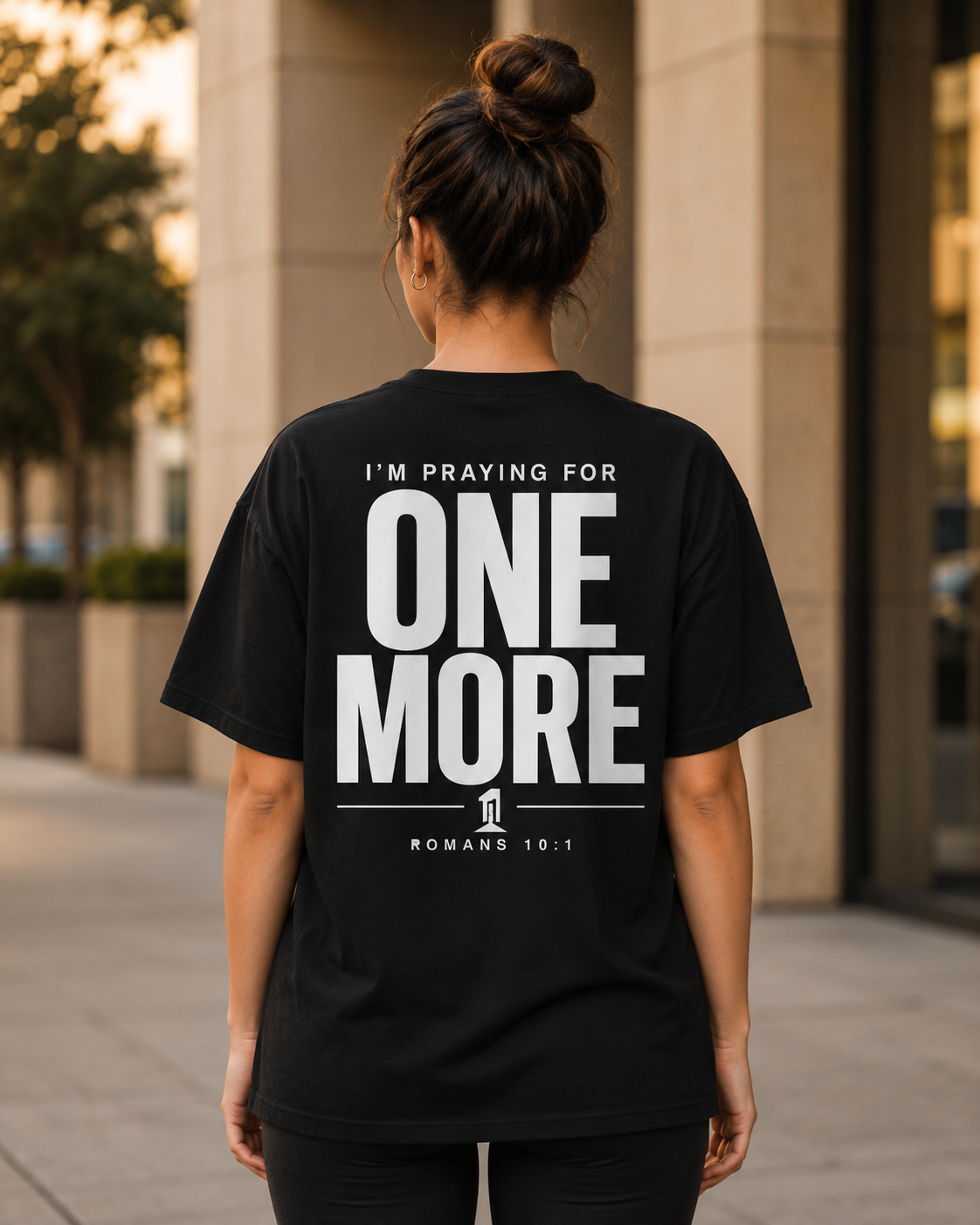 Praying For One More - Unisex Heavyweight T-Shirt - Black