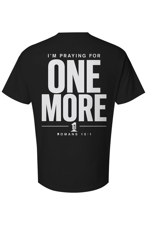 Praying For One More - Unisex Heavyweight T-Shirt - Black — view 3
